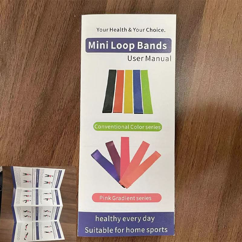Pack of 5 Portable Resistance Bands for Women - Fitness Set