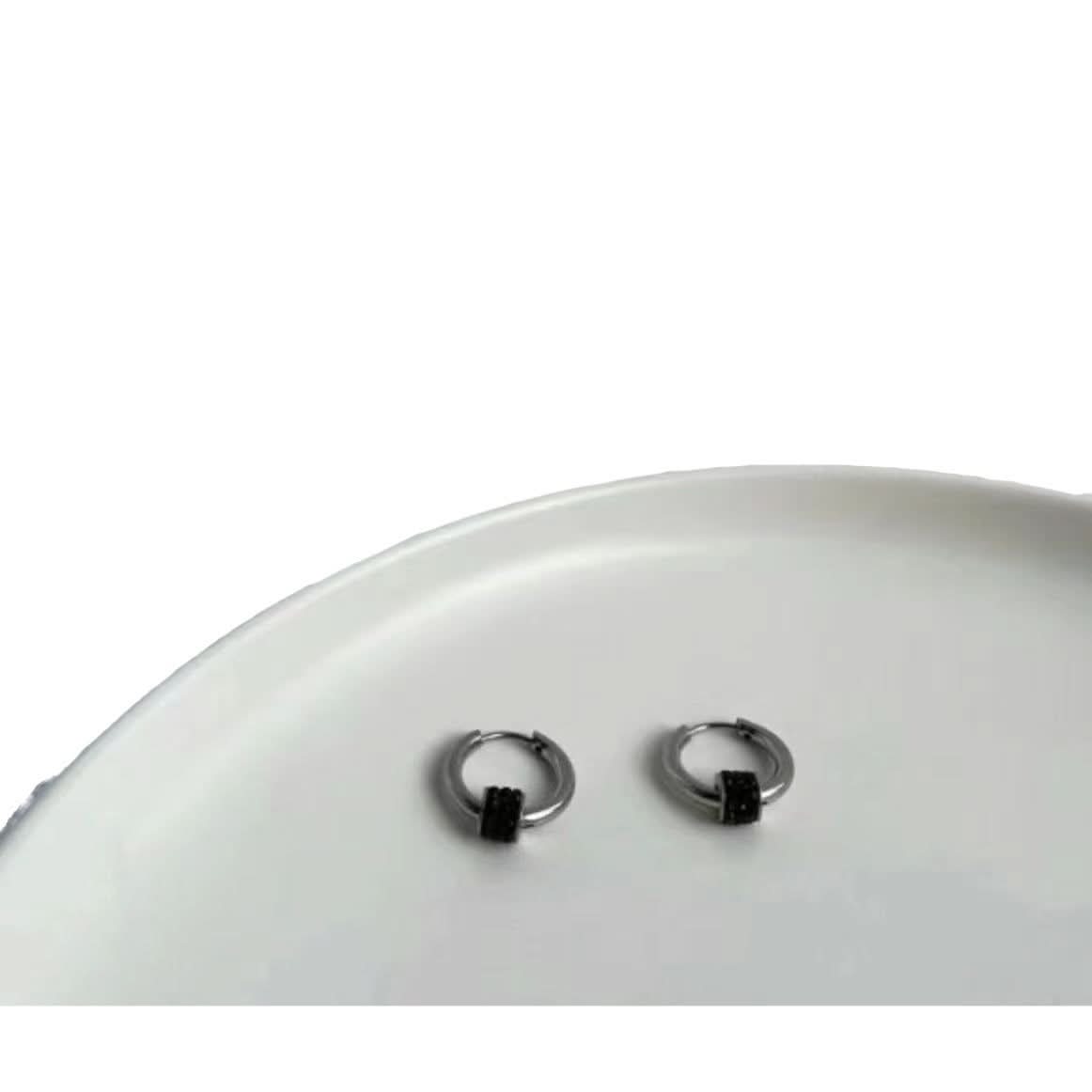 Men’s Trendy Zircon Pendant Earrings – Hypoallergenic Design
