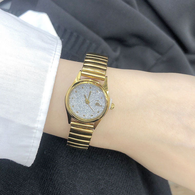 Retro Starry Sky Whale Watch for Women – Small Dial Quartz Watch with World Time