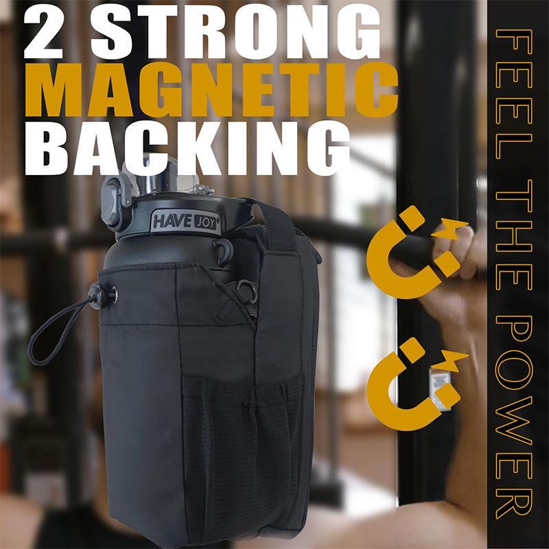 Magnetic Water Bottle Messenger Bag – Waterproof Gym Crossbody