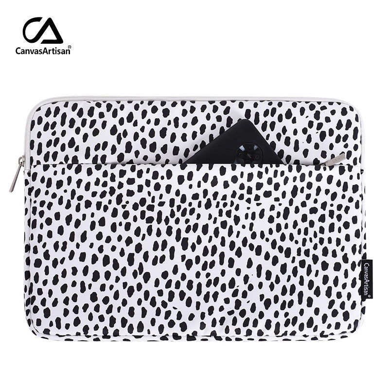 Abstract Spots Pattern Laptop Sleeve with Shock-Resistant Protection – 11–15 Inch Compatible Case