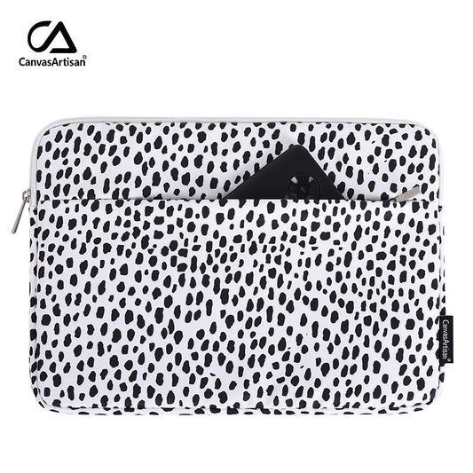 Abstract Spots Pattern Laptop Sleeve with Shock-Resistant Protection – 11–15 Inch Compatible Case