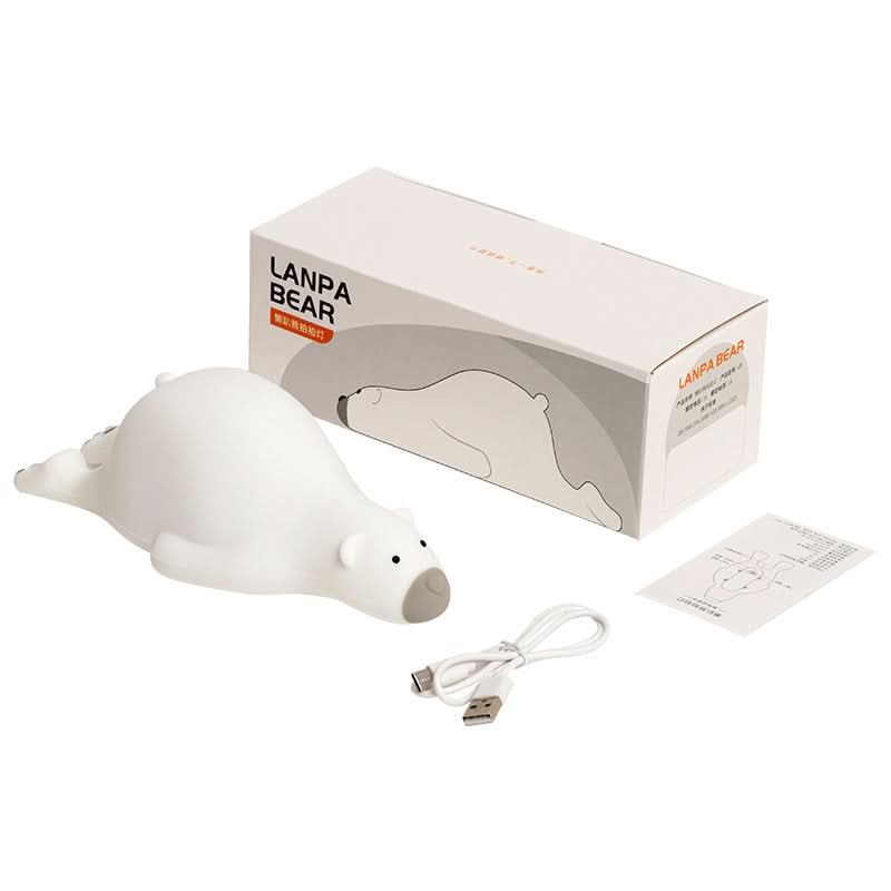 Papa Bear Silicone Night Light – Rechargeable Touch Lamp