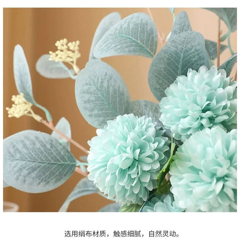 Ceramic Vase with Artificial Flowers