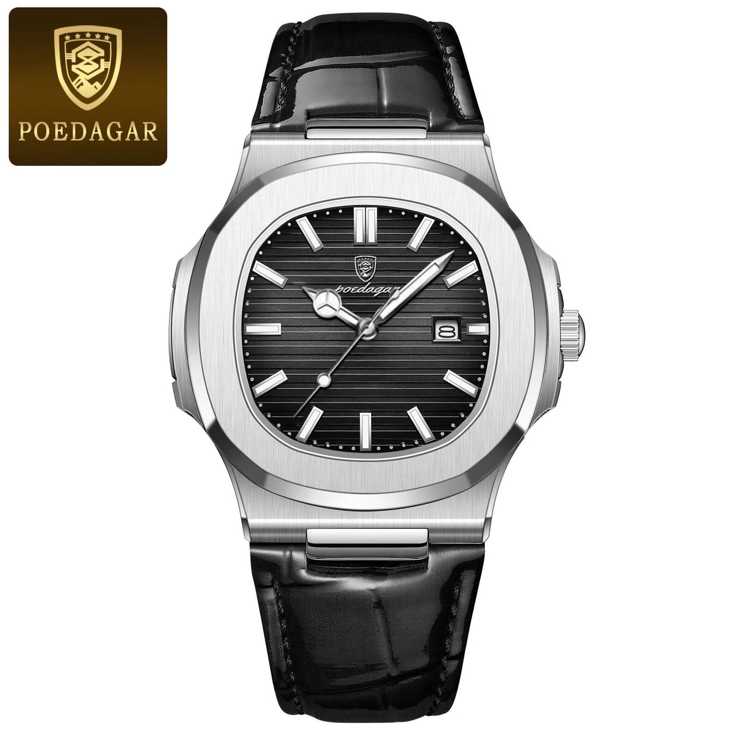 Men’s Ultra-Thin Quartz Watch, Luminous Design