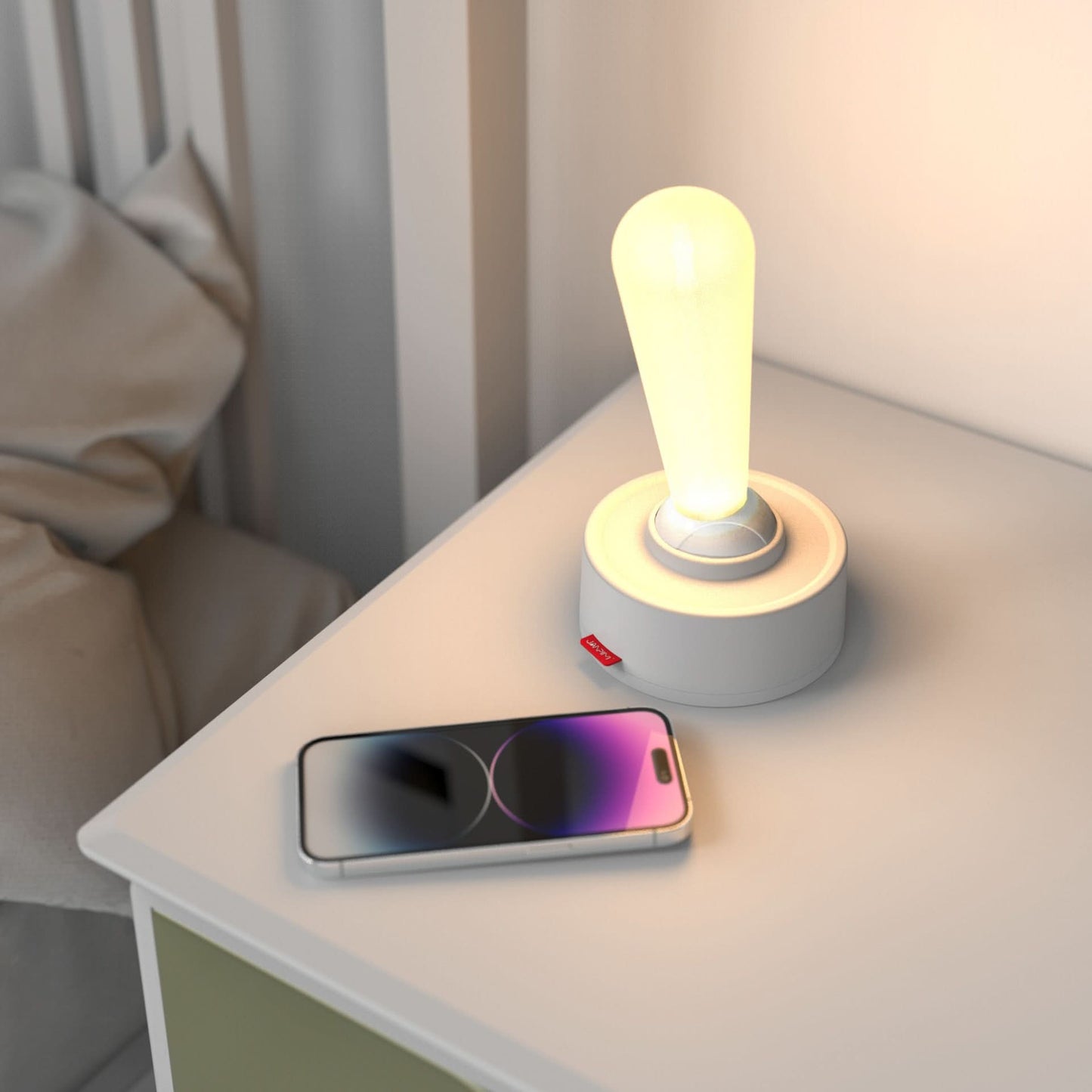 Retro Toggle Night Light with Soft Glow and Push Switch