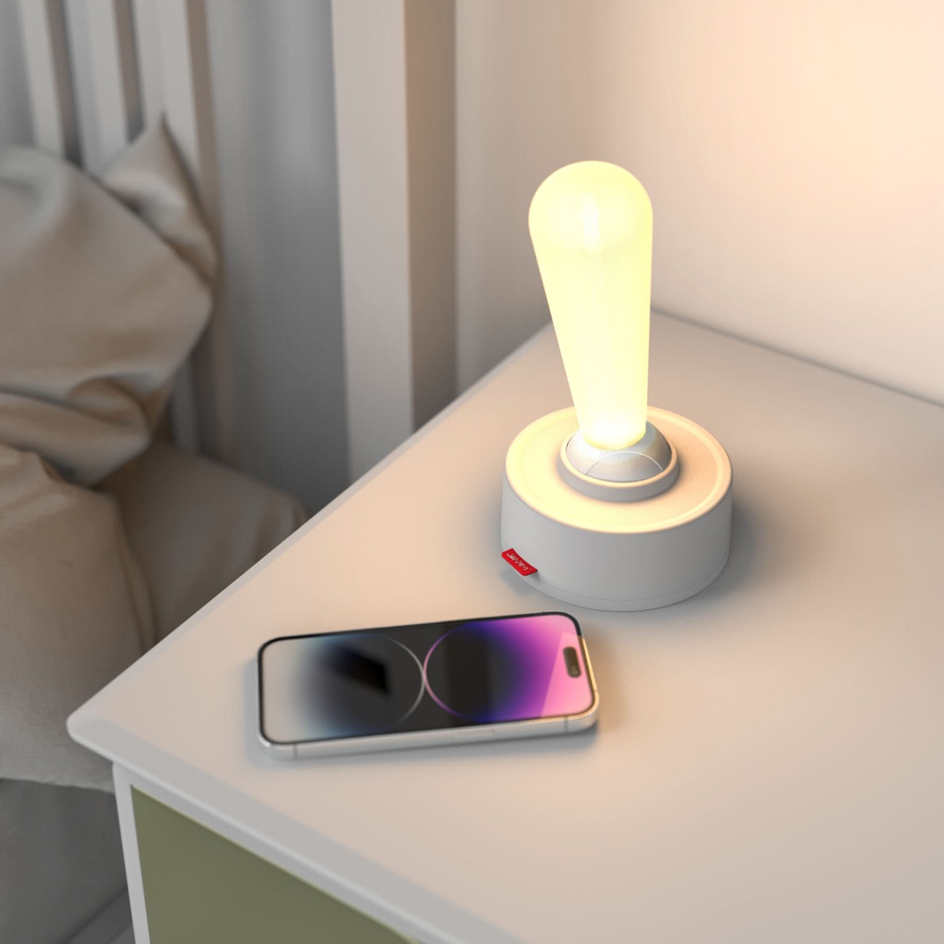 Retro Toggle Night Light with Soft Glow and Push Switch