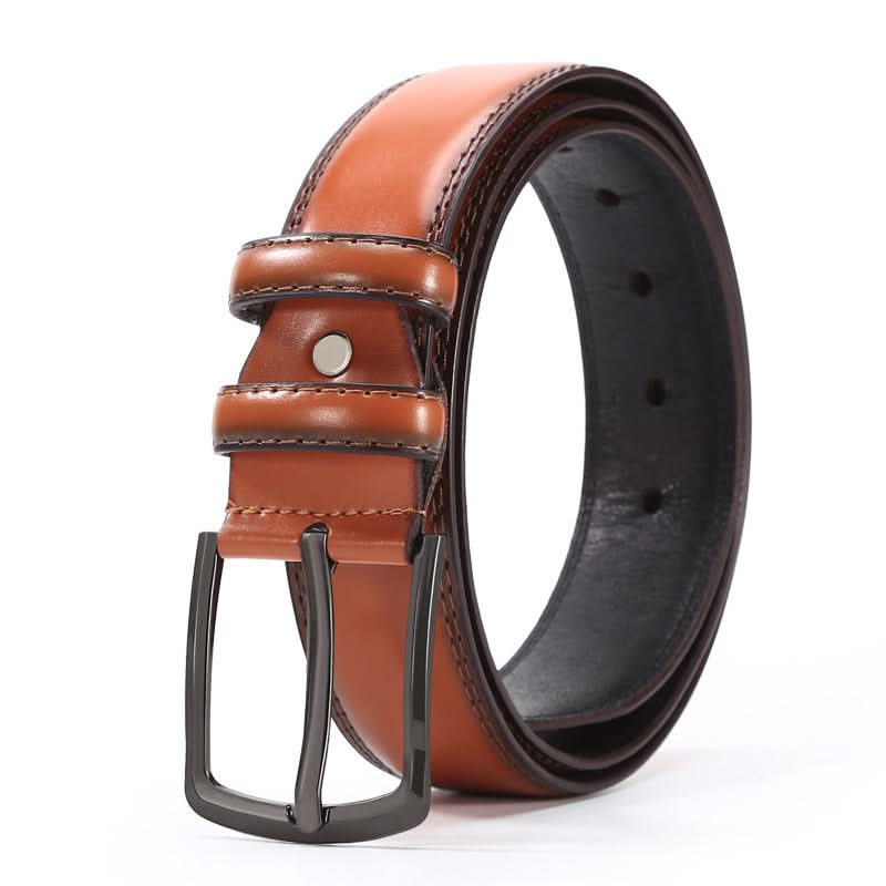 Men's Double-Stitch Imitation Leather Belt