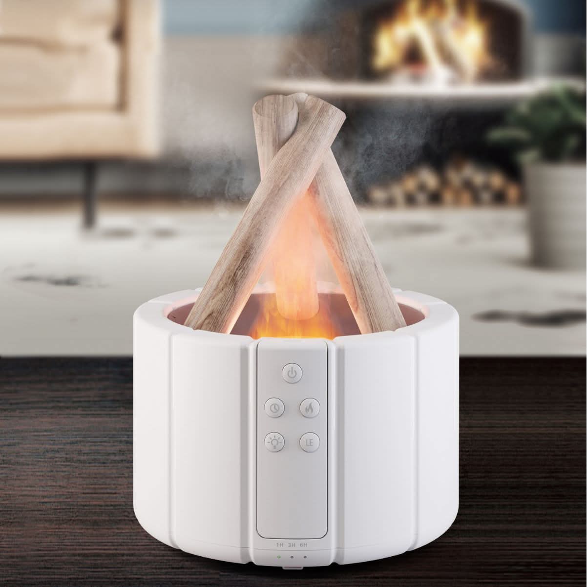 Flame Aromatherapy Air Purifier & Humidifier Lamp