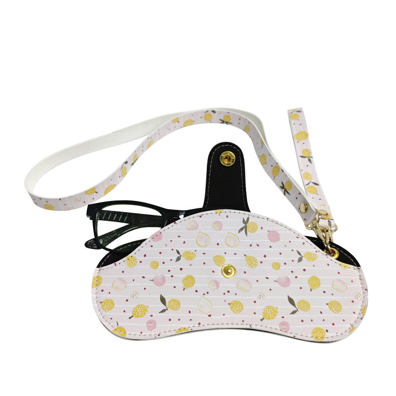 Floral Neck Hanging Leather Glasses Case – Stylish Glasses Holder