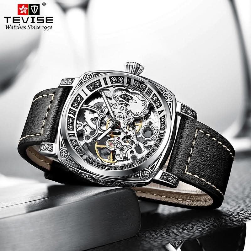 Men’s Automatic Leisure Style Mechanical Watch – 24-Hour Display