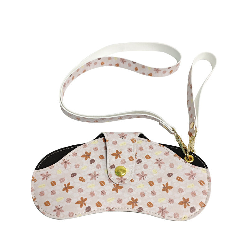 Floral Neck Hanging Leather Glasses Case – Stylish Glasses Holder