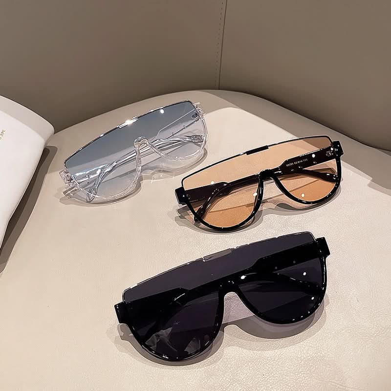 Women's Oversized Aviator Sunglasses – UV400 Protection, Fashion Street Style