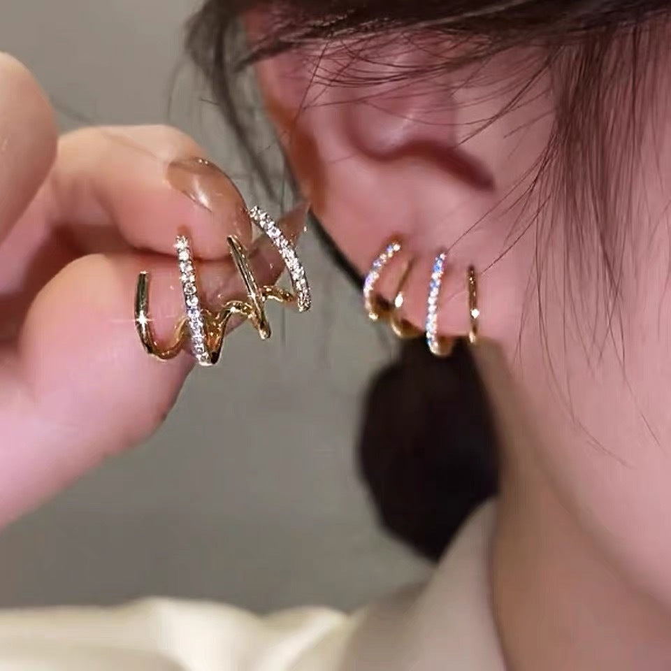 Silver Geometric Earrings for Women – Fresh Retro Luxury Jewelry