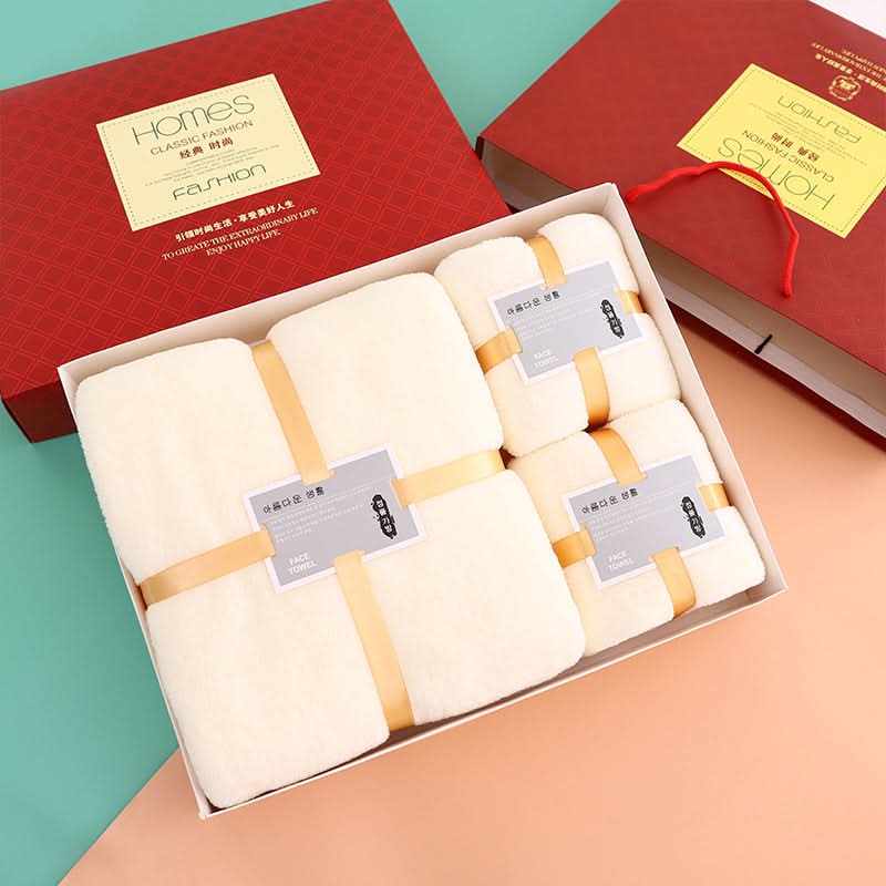 Luxury Coral Fleece 3-Piece Towel Set