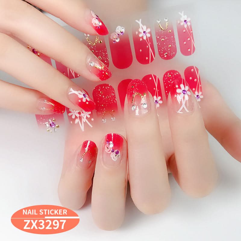 3D Star Diamond Nail Stickers Set