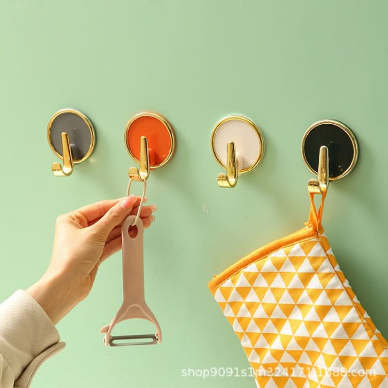 Luxury No-Drill Adhesive Door Hook – Strong Stick-On Hanger for Clothes & Storage