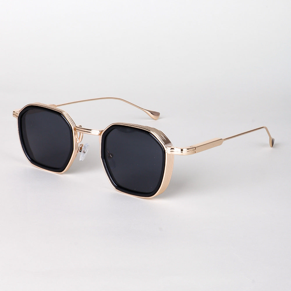 Men's Polarized Square Sunglasses – Full Frame TAC Lenses, Metal Frame