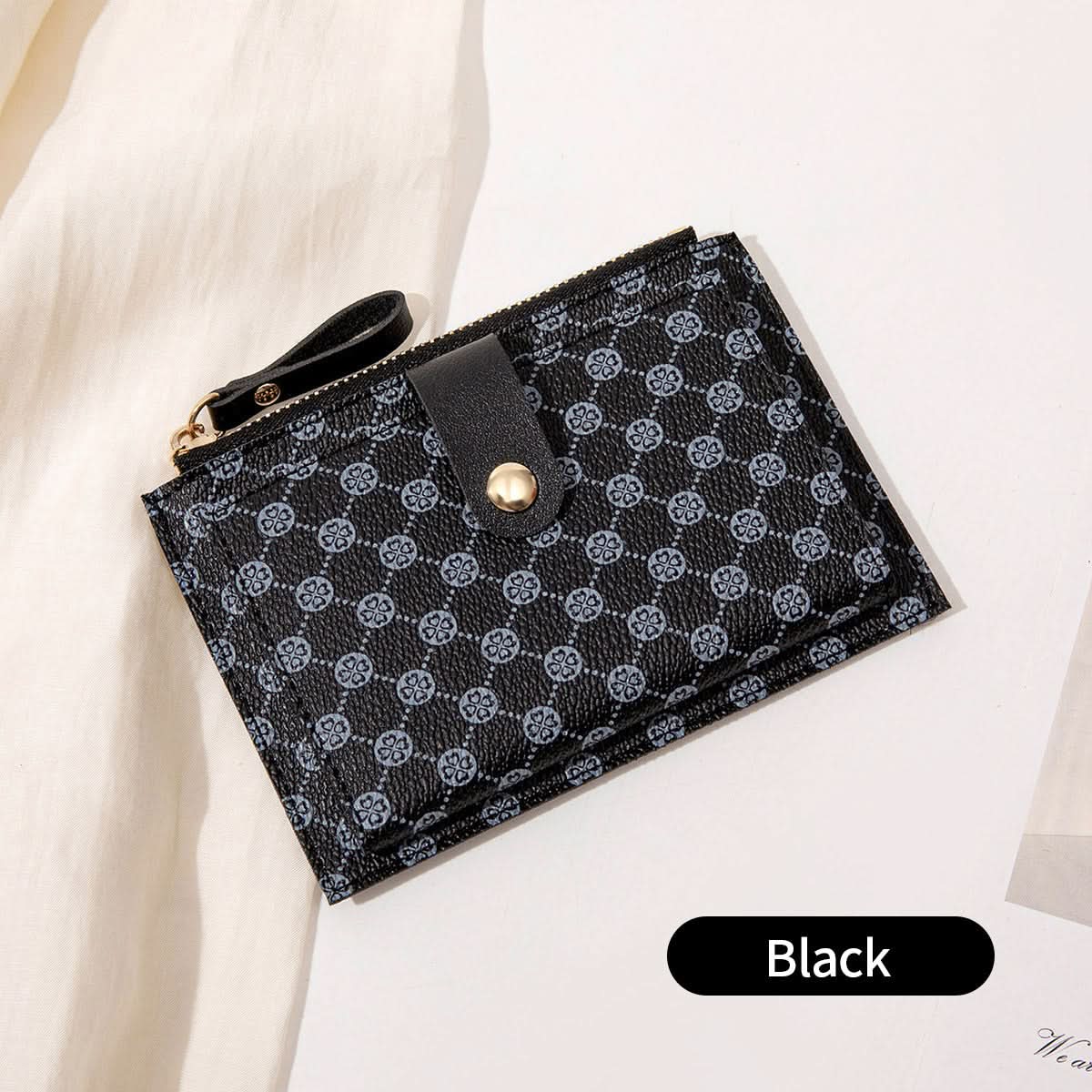 Women's PU Leather Short Wallet – Ultra-Thin Folding Card Holder