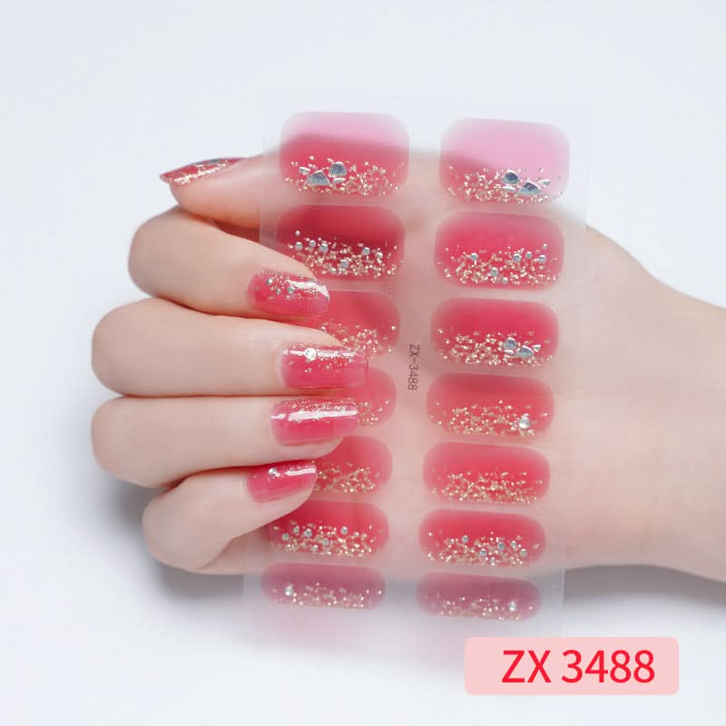 3D Star Diamond Nail Stickers Set
