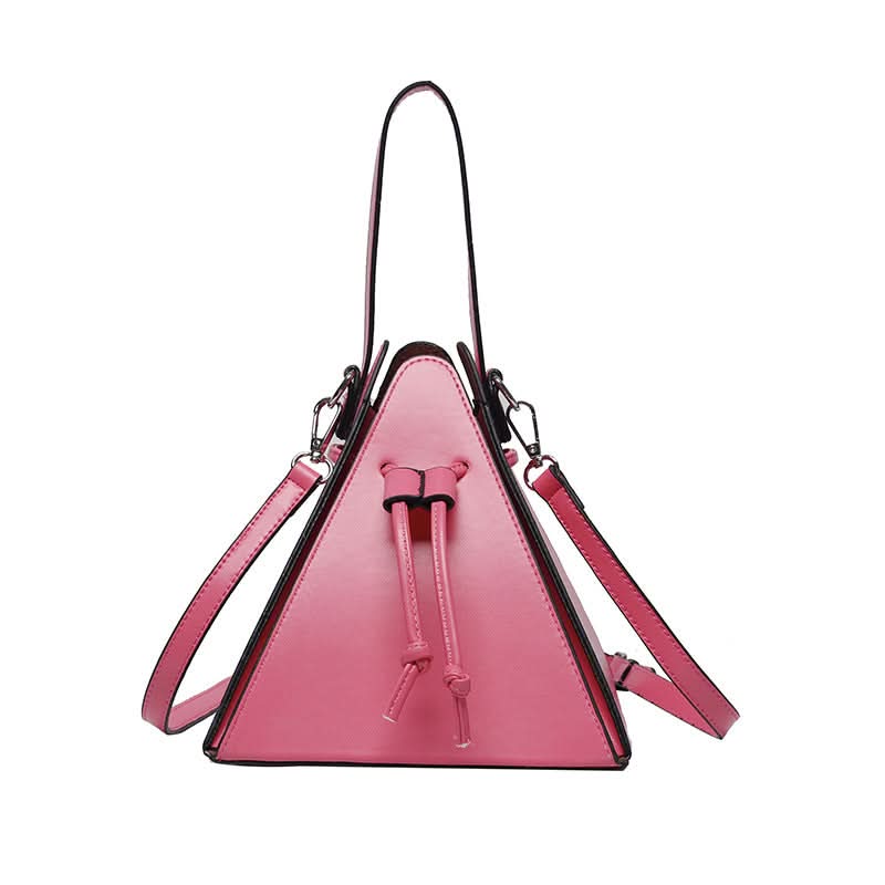 Macaron Color Triangle Shoulder Bag for Women