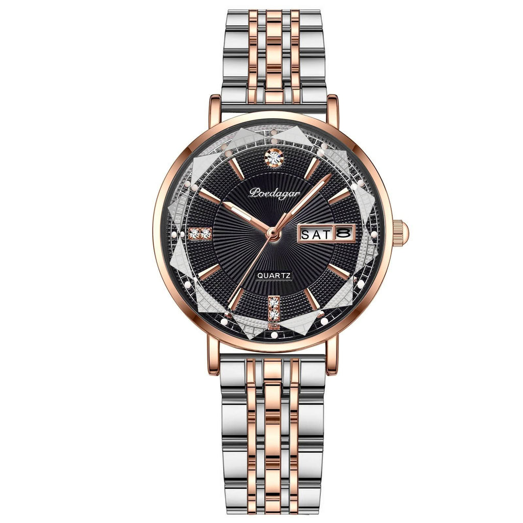 Women's Luminous Quartz Watch with Calendar