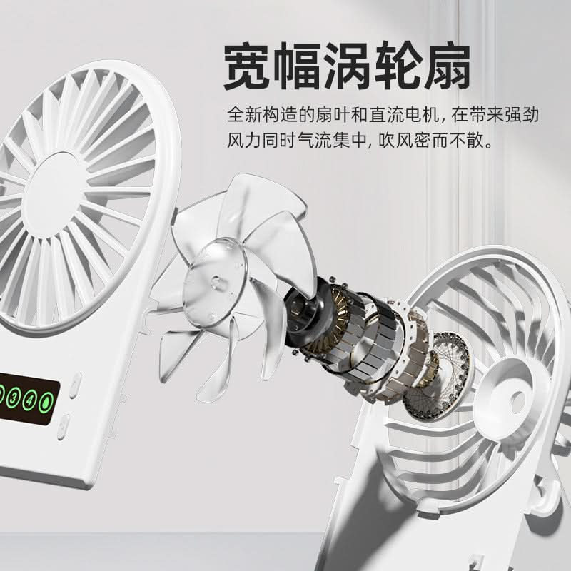 Dual-Nozzle USB Spray Fan – Double Mist Cooling Mini Desk Fan