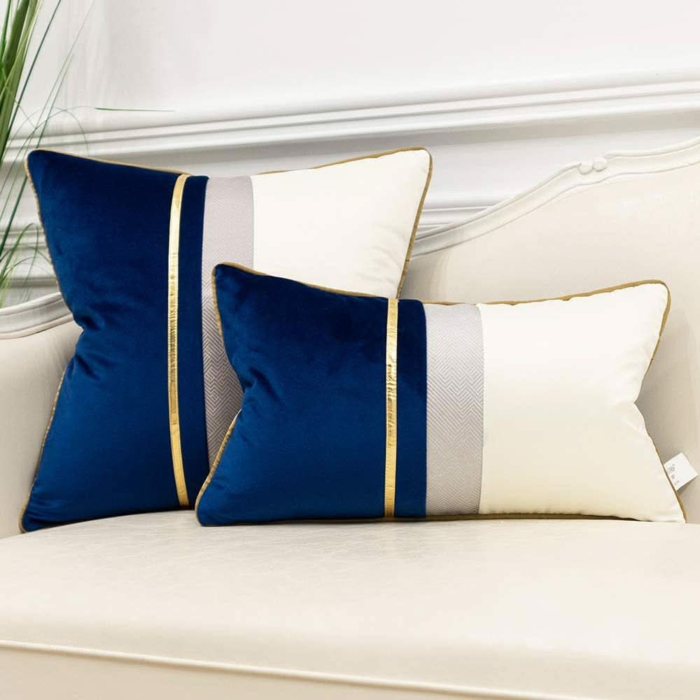 Spliced Solid Color Square & Rectangular Pillow