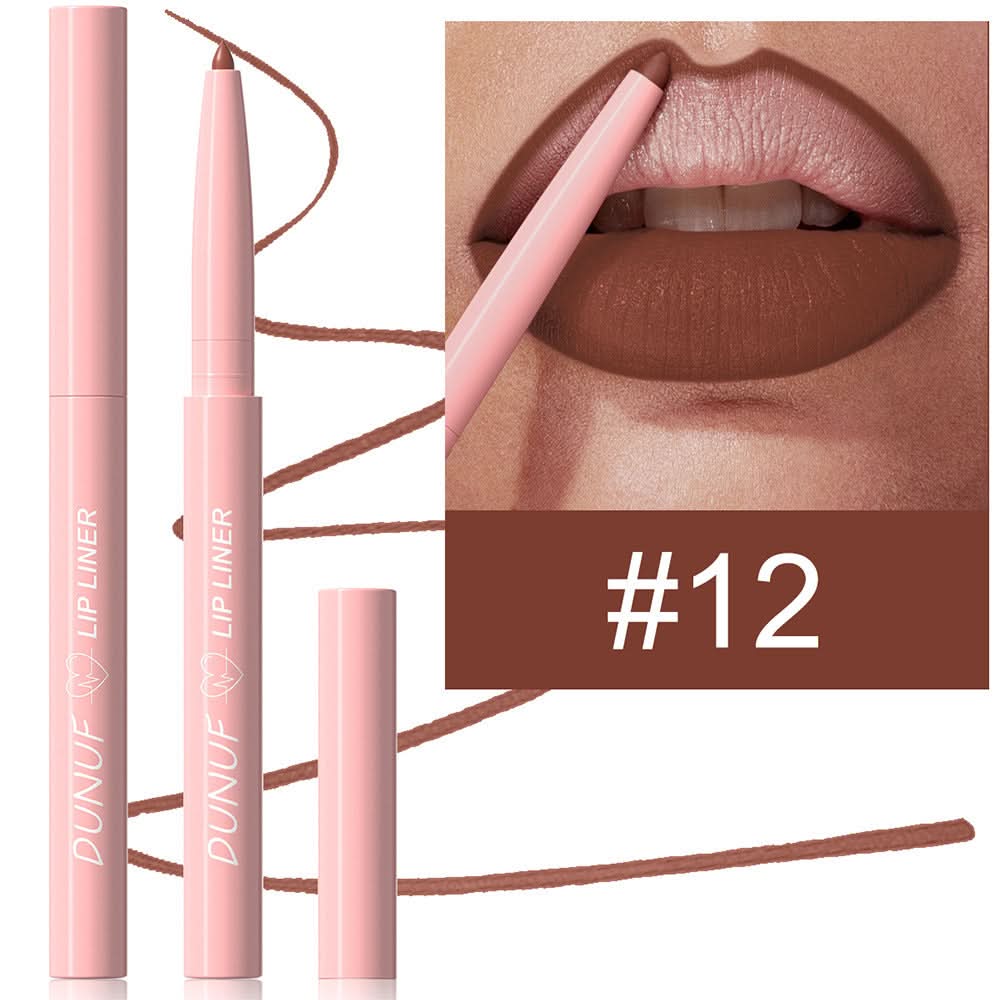 DUNUF Matte Velvet Lip Liner Set – Easy to Apply, Long-Lasting