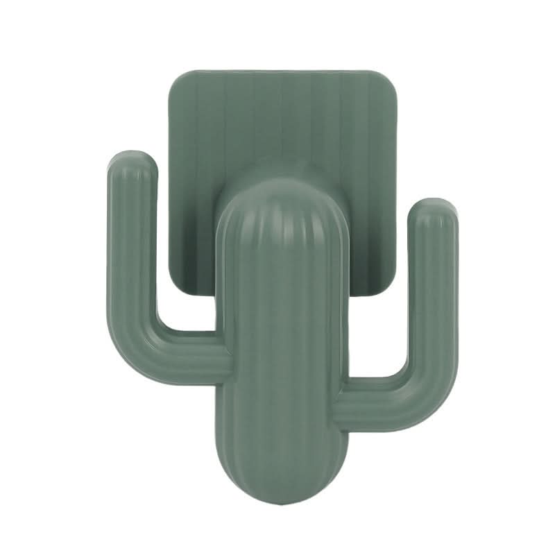 Cute Rotating Sticky Cactus Wall Hook for Keys, Bags & Accessories (Pack of 2)