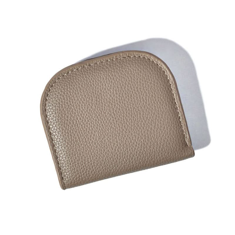 Mini Semi-Circle Coin Purse – Stylish Solid Color Wallet