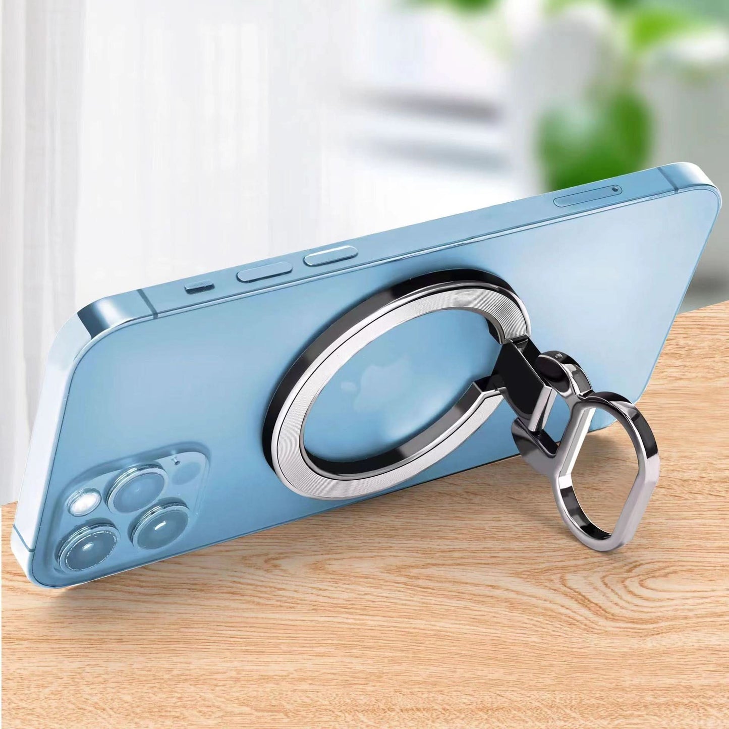 360° Rotating Magnetic Phone Ring Holder – Foldable Stand