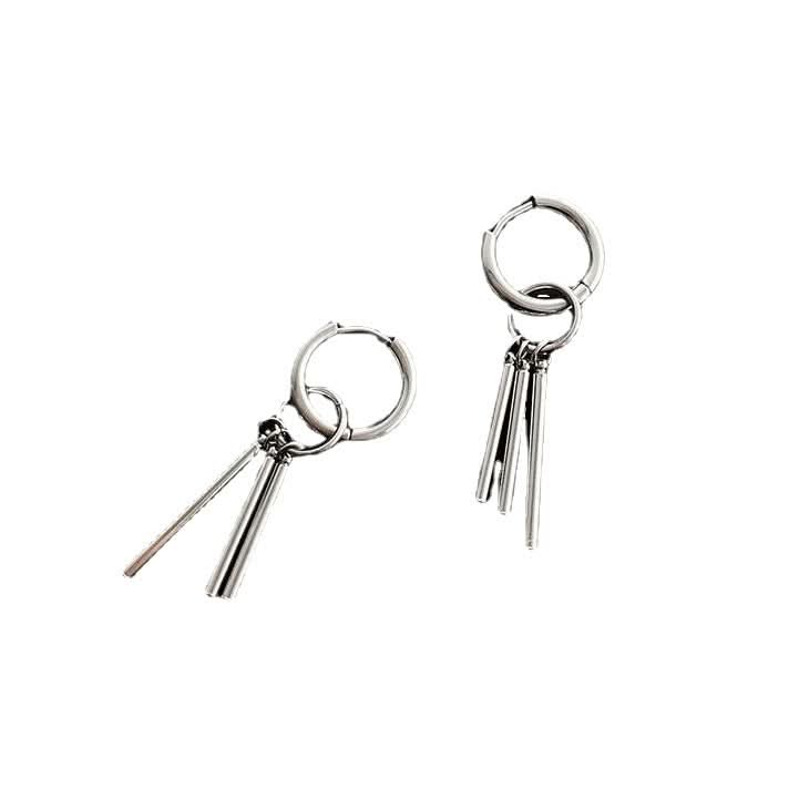 Men’s Titanium Steel Sauron-Inspired Ear Clips –  No Piercing Earrings