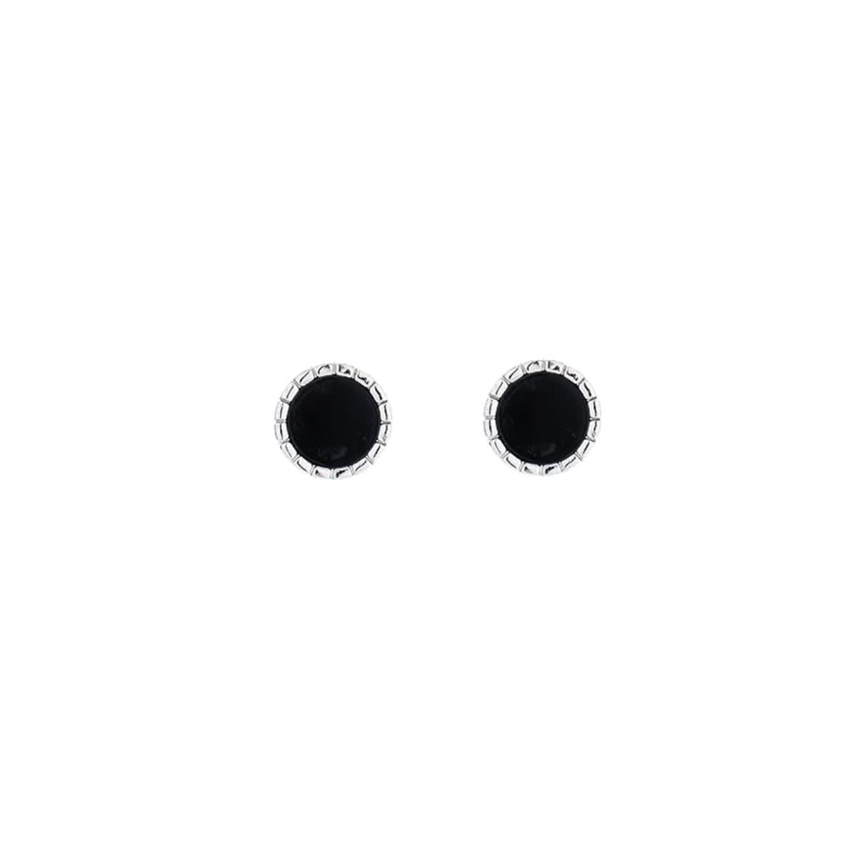 Men's Magnetic Black Onyx Ear Clips – No Piercing Hoop Earrings