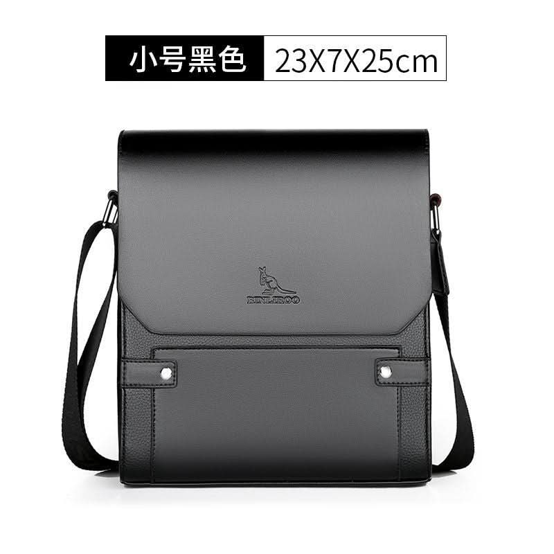 Men's Retro PU Leather Business Messenger Bag – Shoulder Briefcase
