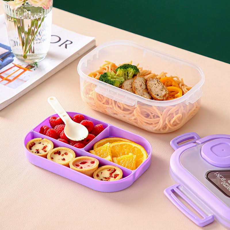 1200ml Double-Layer Bento Leakproof Food Lunch Box – Microwave-Safe