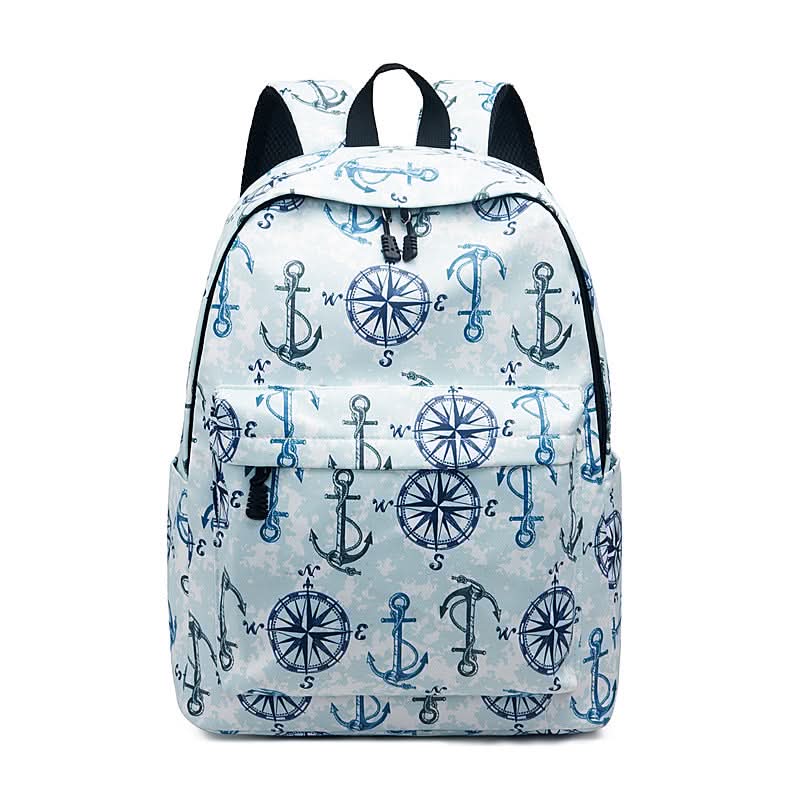 Nylon Backpack for School – Unisex Fashion Backpack with Clear Sweet Prints