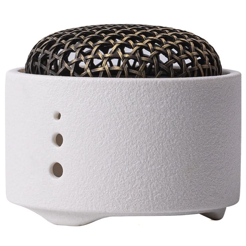 Creative Ceramic Incense Burner - Line Design for Sandalwood & Agarwood