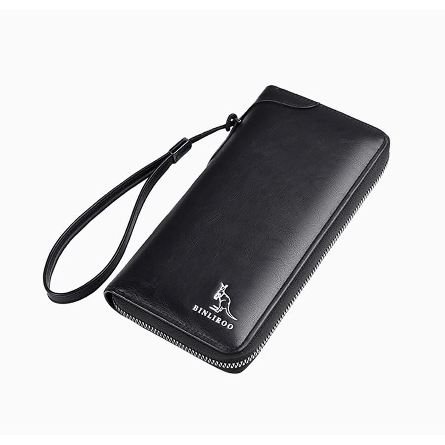 Men's Elegant PU Leather Business Handbag – Retro Style