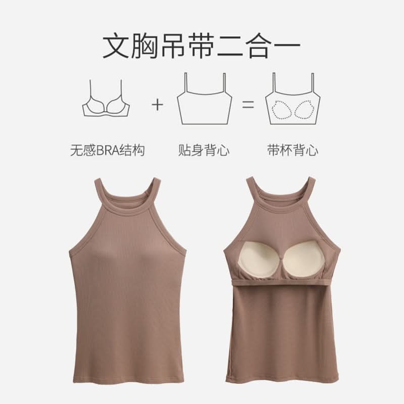 Padded Halter Neck Camisole for Women