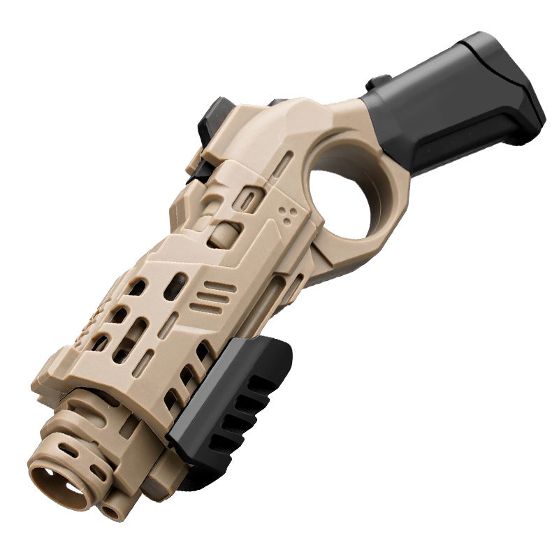 Soft Bullet Spray Toy Gun – Decompression Launcher with 3 Cartridges & 10 Warheads