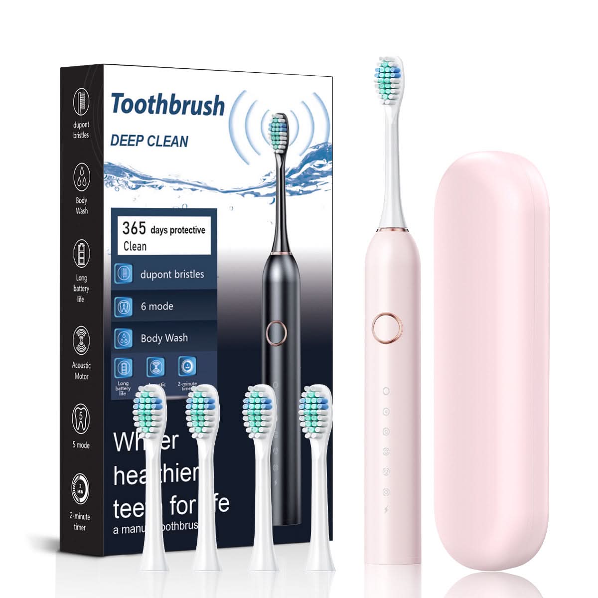 5-Speed Sonic Electric Toothbrush with Whitening