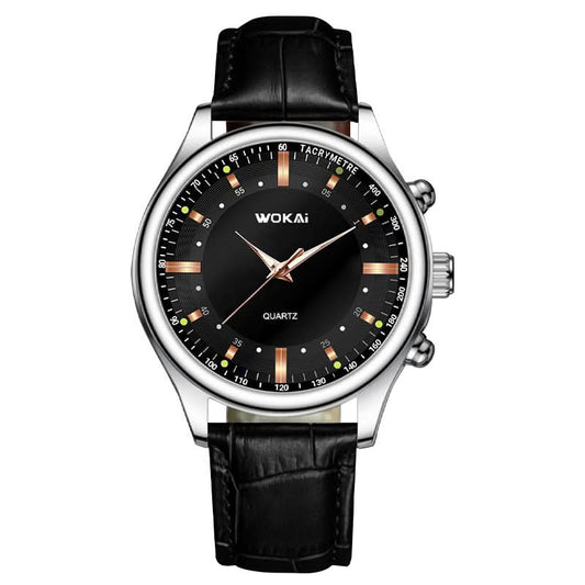 Black Quartz Business Sports Watch