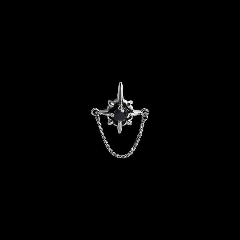 Men's Trendy Star Chain Earrings – Statement Jewelry