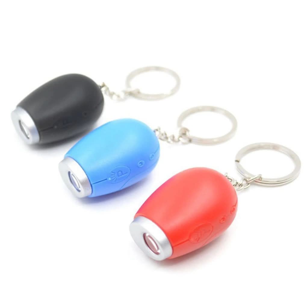 Mini Keychain Projection Clock Flashlight for Kids