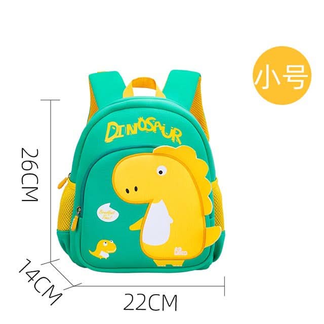 Cute Dinosaur Cartoon School Bag for Kids – Mini Backpack for Boys & Girls