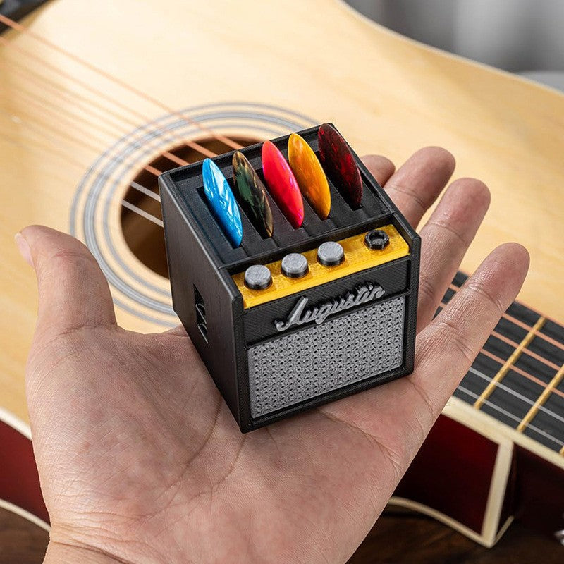 3D Printed Guitar Pick Holder Box – Acrylic Storage Case for Picks