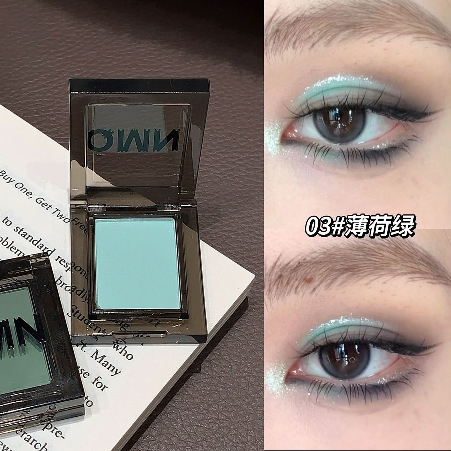 QMN Monochrome Eyeshadow – Matte & Shimmer, Smoky & Starlight Shades