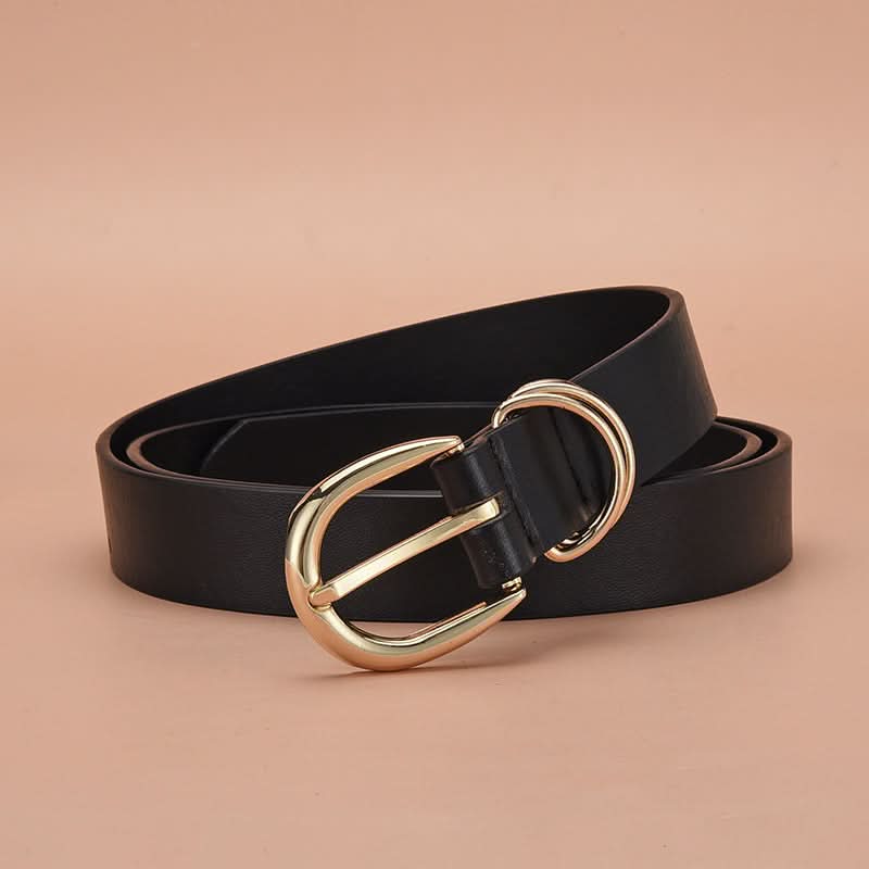Thin PU Leather Waist Belt for Women