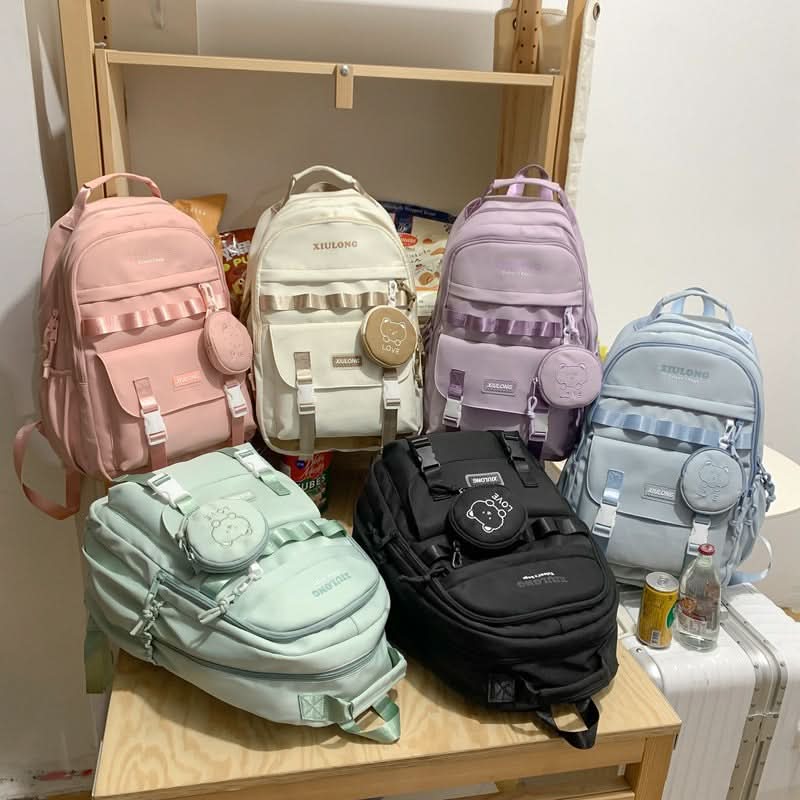 Lightweight School Backpack for Teens – Large Capacity Oxford Bag